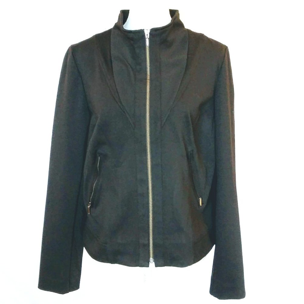 NWOT Tribal Black 14 Long Sleeve Zip-up Jacket